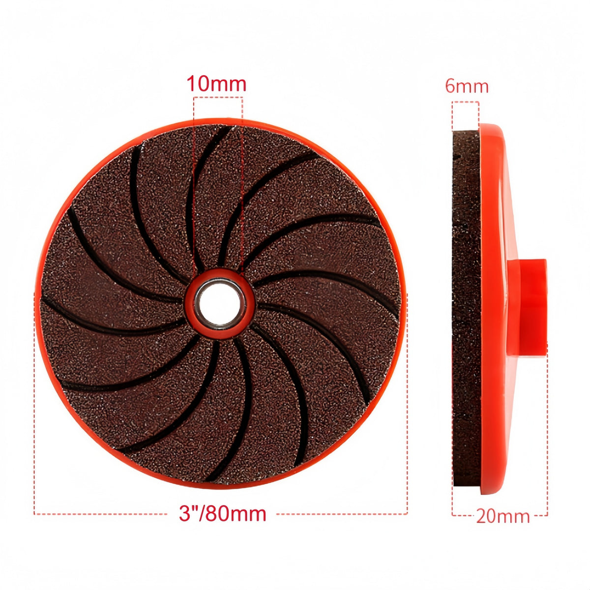 CutVibePro | 3PCS Grinding Wheel Kit – 3 Inch Polishing Discs for Stone, Marble, Tile, Concrete & Metal