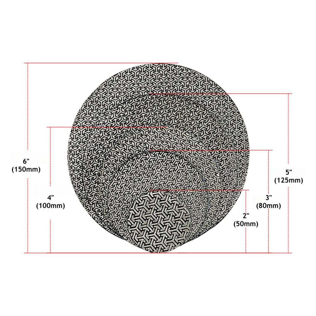 CutVibePro | Diamond Electroplated Grinding Disc – 2"–6" Polishing Pads for Stone, Tile, Glass & Concrete