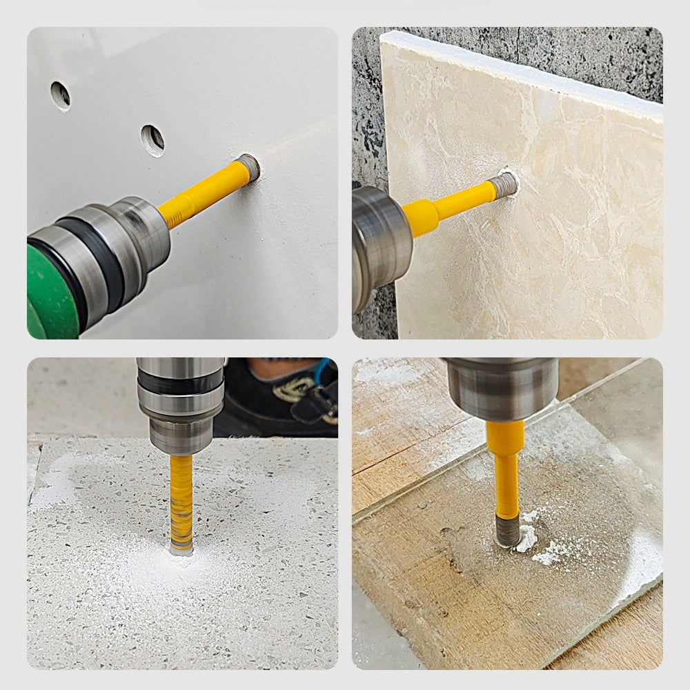 5PCS Diamond Drill Bits Set for Tile, Marble, Granite, Glass, Dry Drilling Core Bits