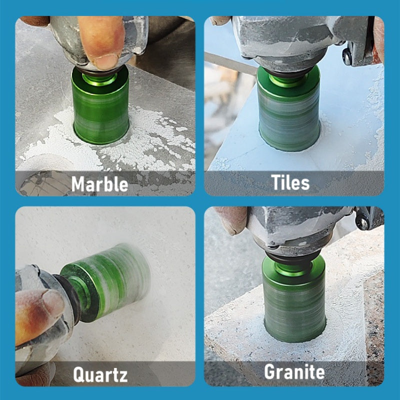 CutVibePro Diamond Hole Saw 20–60mm Dry Drill Bits for Tile Marble Granite Quartz