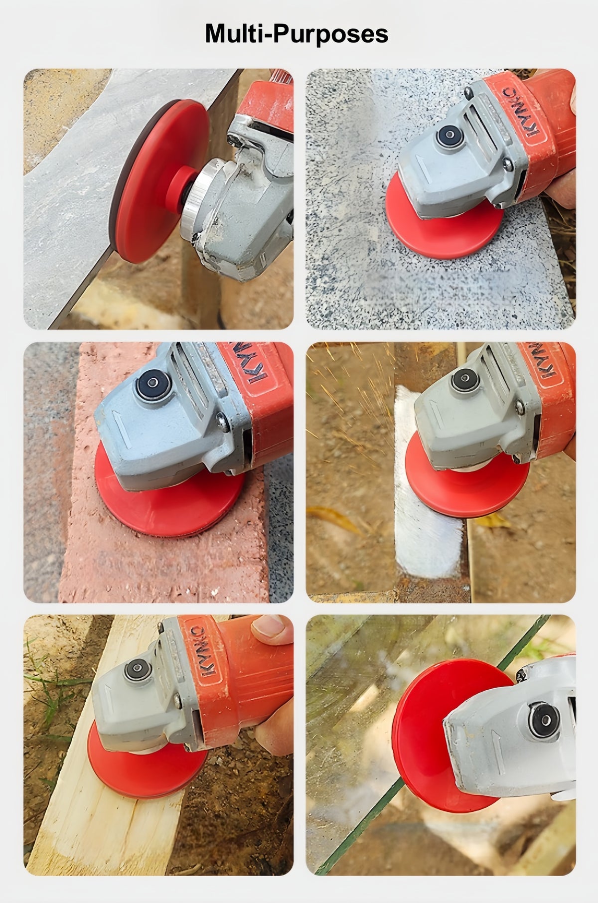 CutVibePro | 3PCS Grinding Wheel Kit – 3 Inch Polishing Discs for Stone, Marble, Tile, Concrete & Metal