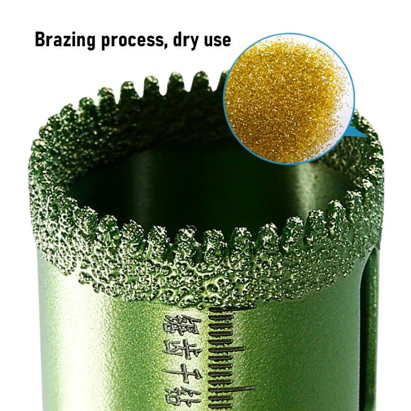 CutVibePro Diamond Hole Saw 20–60mm Dry Drill Bits for Tile Marble Granite Quartz