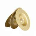 CutVibePro | 3PCS 4 Inch Brazed Diamond Cup Grinding Wheel Set – 45# 60# 100# Grit for Stone, Quartz, Marble, Concrete & Tile Edge Chamfering