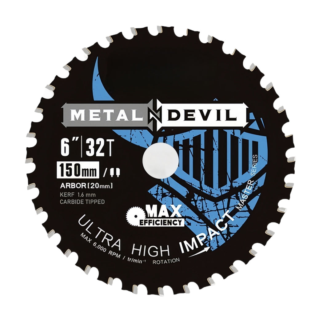 CutVibePro | 6 Inch 32T Metal Cutting Circular Saw Blade with 20mm Arbor