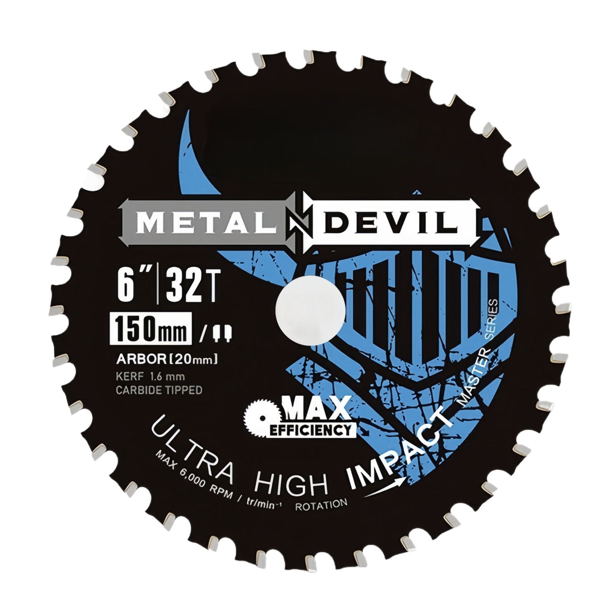 CutVibePro | 6 Inch 32T Metal Cutting Circular Saw Blade with 20mm Arbor