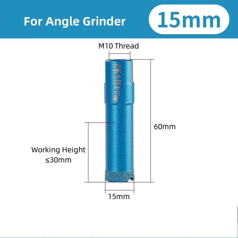 CutVibePro Diamond Hole Saw for Angle Grinder, 6–60mm Granite Porcelain Stone Core Drill Bit