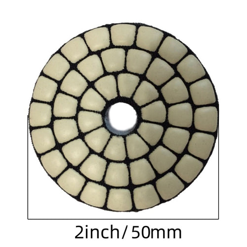 CutVibePro 2 Inch Diamond Dry Polishing Pad for Stone and Marble Grinding