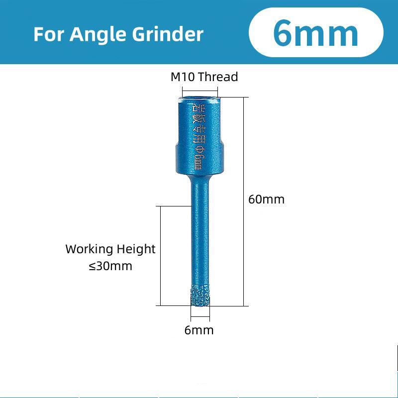 CutVibePro Diamond Hole Saw for Angle Grinder, 6–60mm Granite Porcelain Stone Core Drill Bit