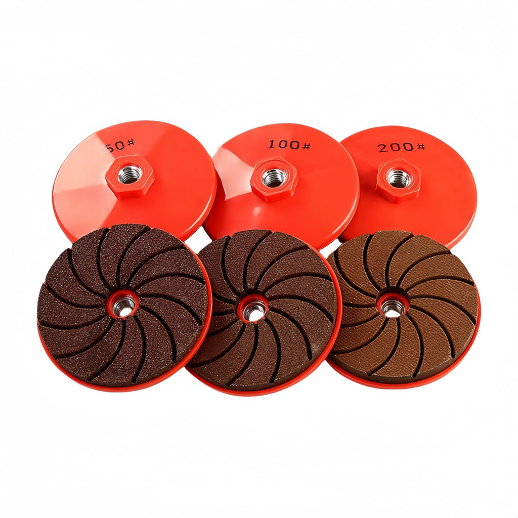 CutVibePro | 3PCS Grinding Wheel Kit – 3 Inch Polishing Discs for Stone, Marble, Tile, Concrete & Metal